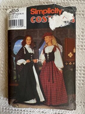Simplicity Costumes Pattern 8855 HH for Misses’ Costume and Hat